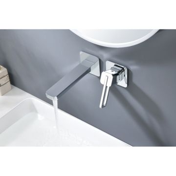 Смеситель для раковины Ganzer (Ганзер) GZ12144 скрытого монтажа, хром