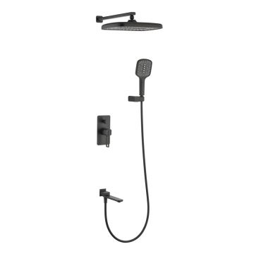 Смеситель для душа Ganzer (Ганзер) GZ12165-C скрытого монтажа, черный