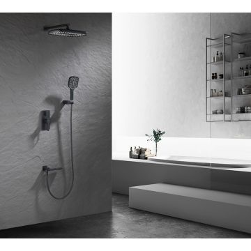 Смеситель для душа Ganzer (Ганзер) GZ12165-C скрытого монтажа, черный