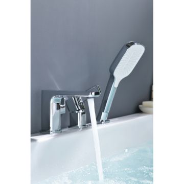 Смеситель для ванны Ganzer (Ганзер) GZ12133 установка на борт, хром