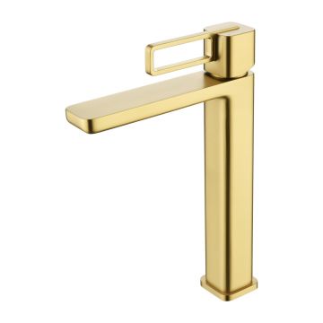 Смеситель для раковины Ganzer (Ганзер) GZ12112-S, матовое золото