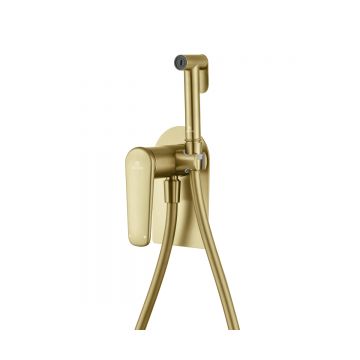 Смеситель для биде Ganzer (Ганзер) GZ02157-S скрытого монтажа, матовое золото