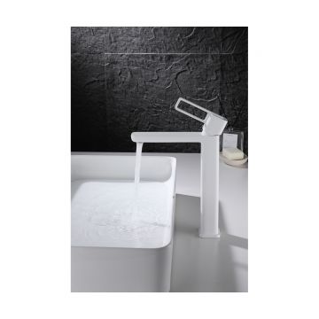 Смеситель для раковины-чаши Ganzer (Ганзер) GZ12112-F, белый