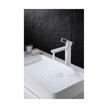 Смеситель для раковины-чаши Ganzer (Ганзер) GZ12112-F, белый