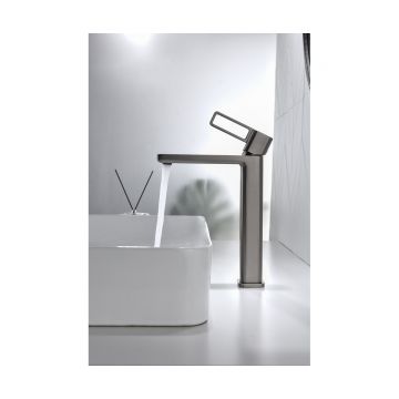 Смеситель для раковины-чаши Ganzer (Ганзер) GZ12112-Q, графит