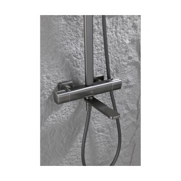 Душевая система Ganzer (Ганзер) GZ12171-Q с термостатом, графит