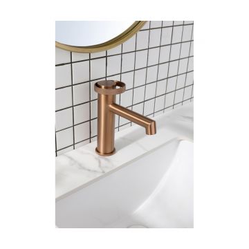 Смеситель для раковины Ganzer (Ганзер) GZ19111-R, розовое золото