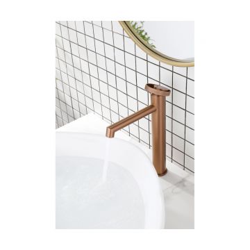 Смеситель для раковины-чаши Ganzer (Ганзер) GZ19112-R, розовое золото