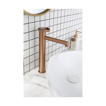 Смеситель для раковины-чаши Ganzer (Ганзер) GZ19112-R, розовое золото