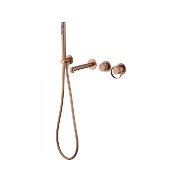 Смеситель для ванны Ganzer (Ганзер) GZ19134-R скрытого монтажа, розовое золото