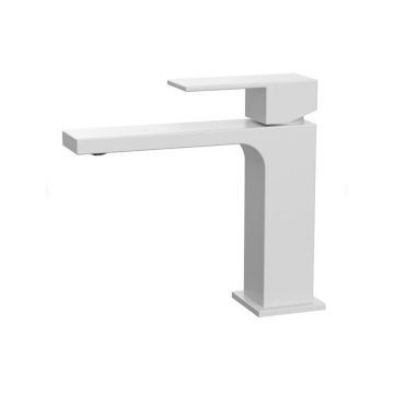 Смеситель для раковины Kaiser (Кайзер) Cube тюльпан, White matt 01211-4