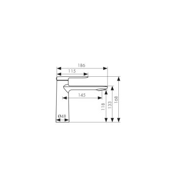 Смеситель для раковины Kaiser (Кайзер) Arena тюльпан, White matt 33211-4