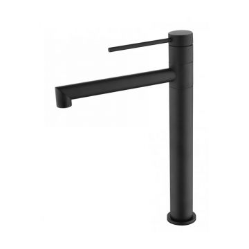 Смеситель для раковины Kaiser (Кайзер) Vita тюльпан высокий, Black Matt 43111-2