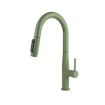 Смеситель для кухни Kaiser (Кайзер) Vita выдвижной, под фильтр, Green 43344-21