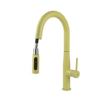 Смеситель для кухни Kaiser (Кайзер) Vita выдвижной, под фильтр, Yellow 43344-22