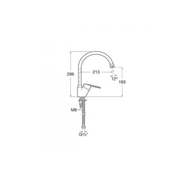 Смеситель для кухни Roca (Рока) Victoria 75A8425C00, хром