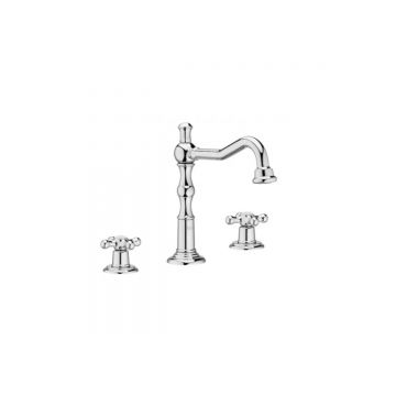 Смеситель для раковины Roca (Рока) Carmen 75A444BC00 с донным клапаном click-clack, хром