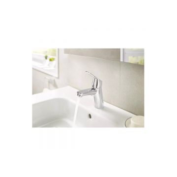 Смеситель для раковины Roca (Рока) Alfa 75A3P25C0M с донным клапаном (mixstart), хром