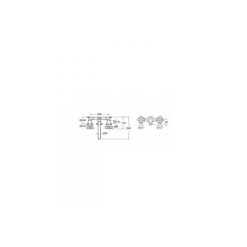 Смеситель для раковины Roca (Рока) Loft 75A4743C00 скрытого монтажа, хром