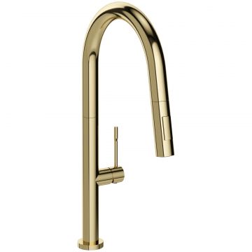 Смеситель для кухни Домачи Ливорно D6600CG золото, Domaci