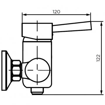 Смеситель для душа Диво Казань DW-KAZ-20-000, Diwo