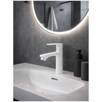 Смеситель для раковины Диво Тула DW-TU03WH белый, Diwo