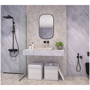 Душевая стойка Теска Niagara NG3580 черная, Teska