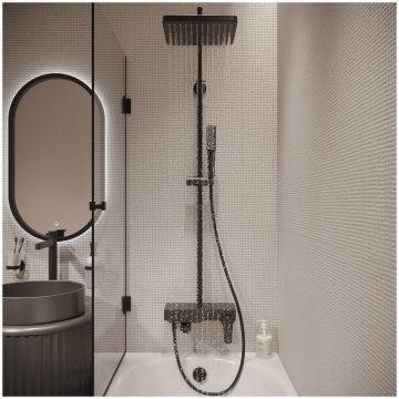 Душевая стойка Теска Niagara NG3580 черная, Teska