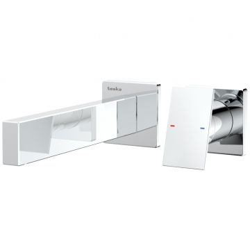Смеситель для раковины Теска Alax E5306 С ВНУТРЕННЕЙ ЧАСТЬЮ, хром, Teska