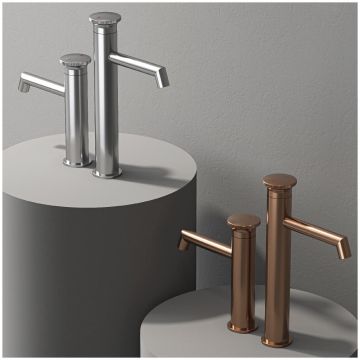 Смеситель для раковины Теска Arte Leo S E5519 розовое золото, Teska