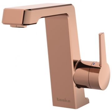 Смеситель для раковины Теска Thetis E5209 розовое золото, Teska