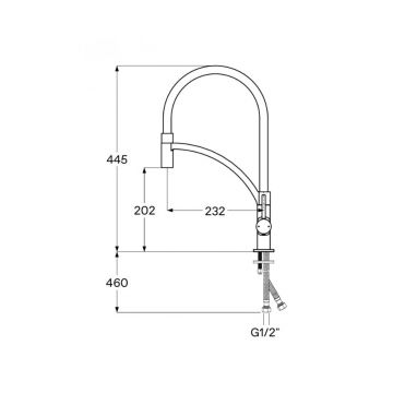 Смеситель для кухни Santek (Сантек) Брукс WH5A45013C001, хром
