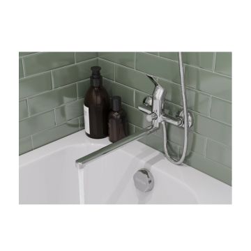 Смеситель для ванны и душа Santek (Сантек) Венга WH5A12003C001 с аксессуарами, хром