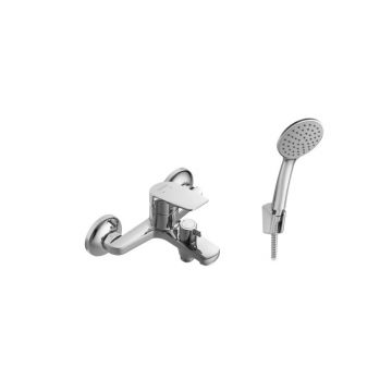 Смеситель для ванны и душа Santek (Сантек) Кант WH5A10002C001 с аксессуарами, хром