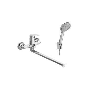 Смеситель для ванны и душа Santek (Сантек) Кант WH5A12002C001 с аксессуарами, хром