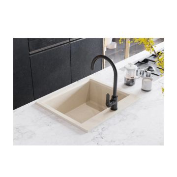 Смеситель для кухни Santek (Сантек) Линдос WH5A41008N001, черный матовый