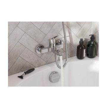 Смеситель для ванны и душа Santek (Сантек) Найра WH5A10001C001 с аксессуарами, хром