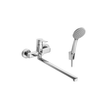 Смеситель для ванны и душа Santek (Сантек) Найра WH5A12001C001 с аксессуарами, хром