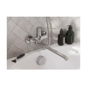 Смеситель для ванны и душа Santek (Сантек) Найра WH5A12001C001 с аксессуарами, хром