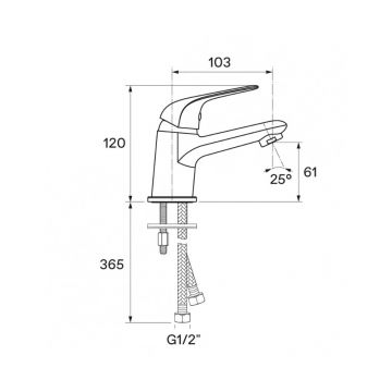 Смеситель для раковины Santek (Сантек) Нико WH5A02005C001, хром