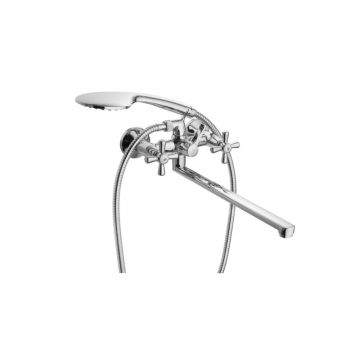 Смеситель для ванны и душа Santek (Сантек) Рокс WH5A12014C001 с аксессуарами, хром