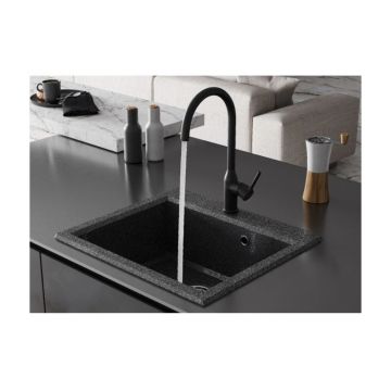 Смеситель для кухни Santek (Сантек) Себа WH5A43020N001 под фильтр, черный матовый