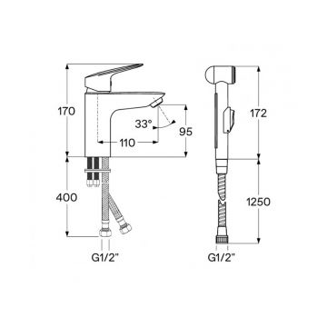 Смеситель для раковины Santek (Сантек) Таос WH5A08009C001, хром