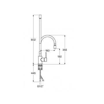 Смеситель для кухни Santek (Сантек) Тесио WH5A44012C001, хром