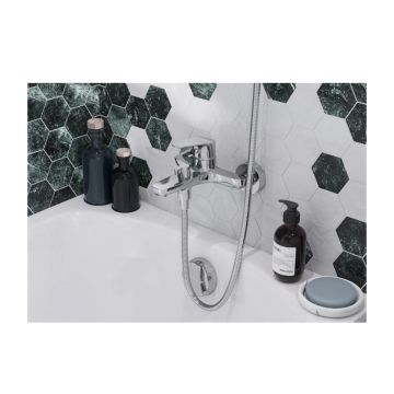 Смеситель для ванны и душа Santek (Сантек) Форт WH5A10004C001 с аксессуарами, хром