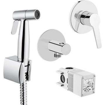 Смеситель Vitra (Витра) встроенный с гигиеническим душем на 2 отверстия хром A49271EXP