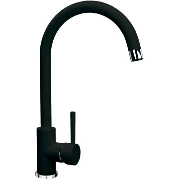 Смеситель Флорентина (Florentina) для кухни Альфа FL Антрацит (313.01H.1123.302)