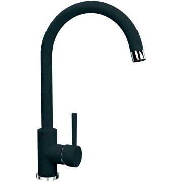 Смеситель Флорентина (Florentina) для кухни Альфа FL черный (313.01H.1123.102)