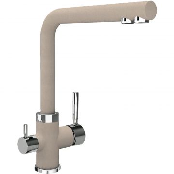 Смеситель Флорентина (Florentina) для кухни Арес FL Бежевый под фильтр (333.19H.2123.104)