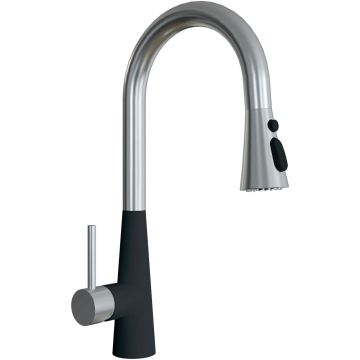 Смеситель Флорентина (Florentina) для кухни Вита PRO FL Антрацит (313.29Н.1223.302)
